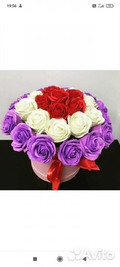 Букет из мыльных роз