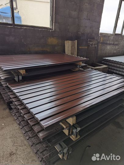 Профнастил С8 шоколад 8017 0.45 2 метра