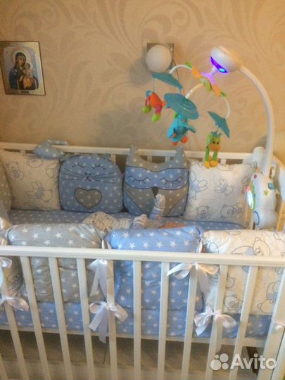 Подушки-бортики в кроватку