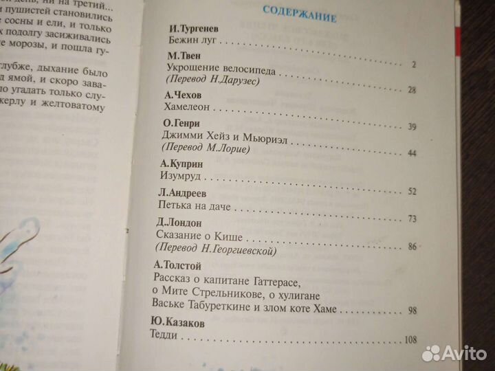 Внеклассное чтение