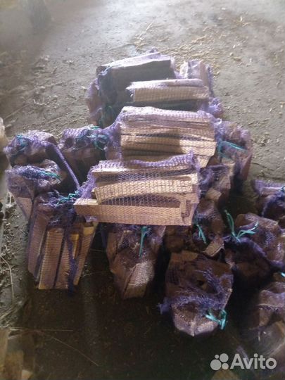 Дрова Бук в сетках, колотые