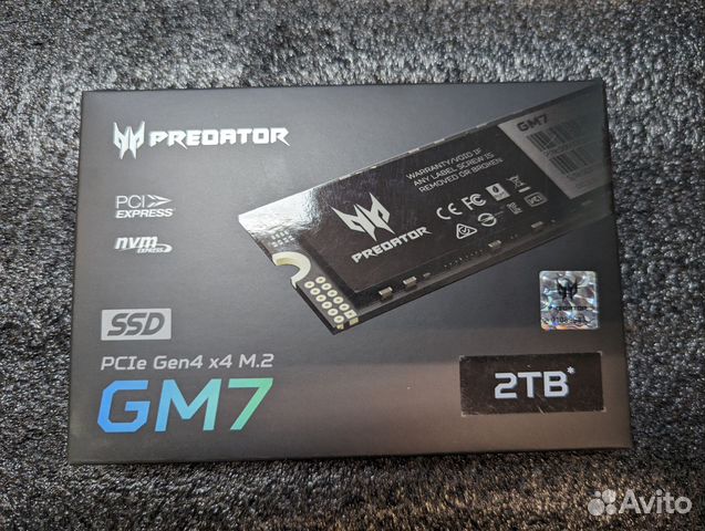 Acer Predator 2Tb GM7-2TB 7400/6300Mb bl.9bwwr.119 купить в Москве с ...
