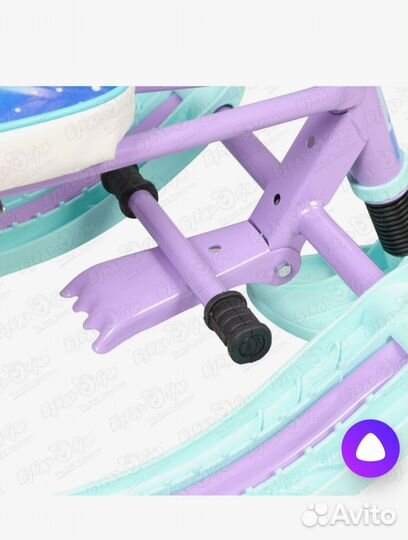 Снегокат с родительский ручкой