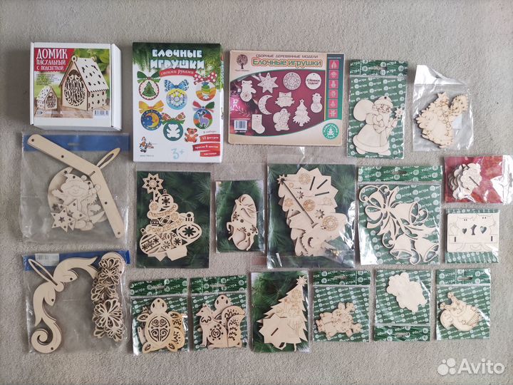 Новые деревянные наборы и заготовки для творчества