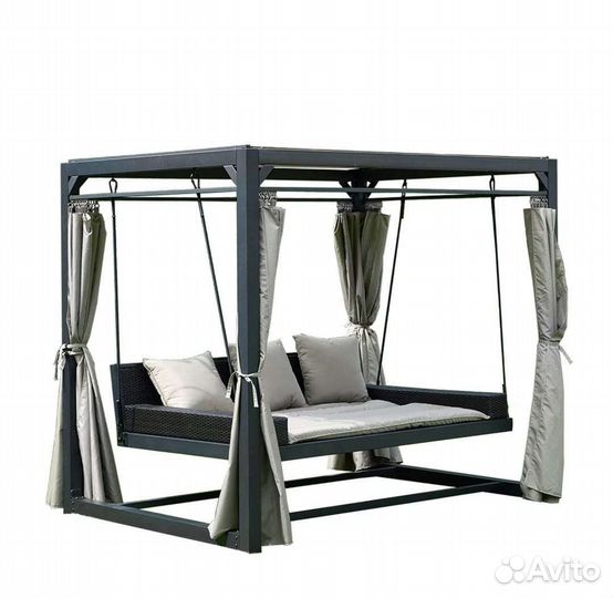 Садовые качели пергола