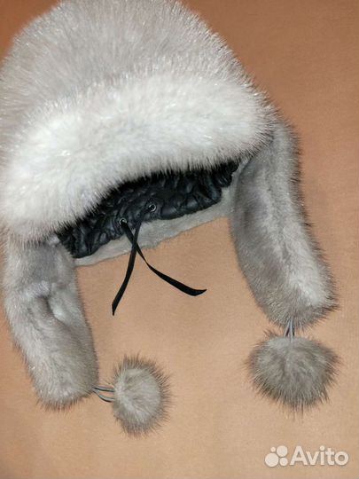 Шапка норковая женская
