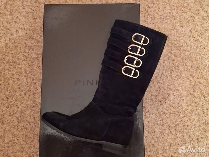 Зимние женские сапоги 38 натуральная замша