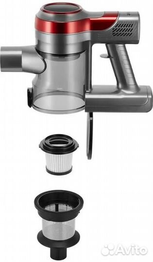 Ручной пылесос (handstick) KitFort KT-5282, 200Вт, серый/красный