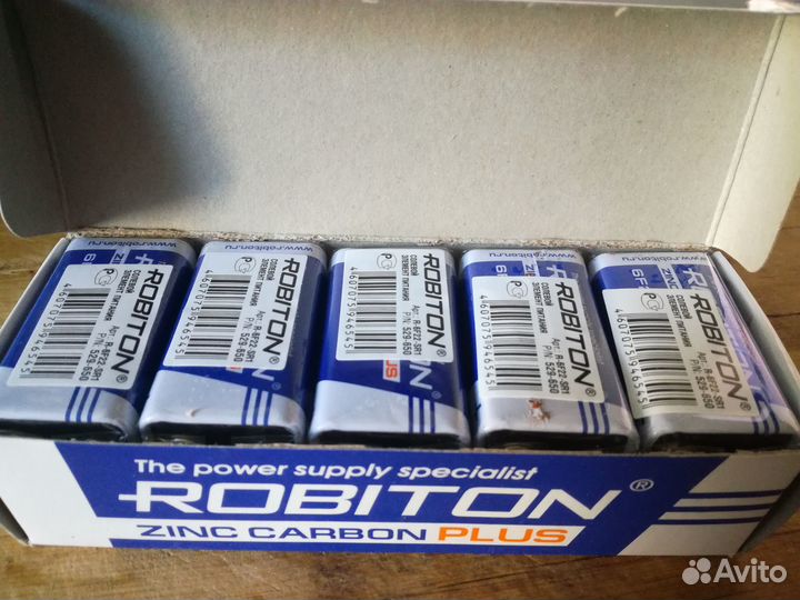 Батарейка 9v крона