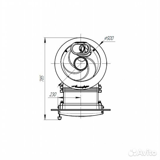 Печь Для Бани Атмосфера L+ ламели «Змеевик» наборн