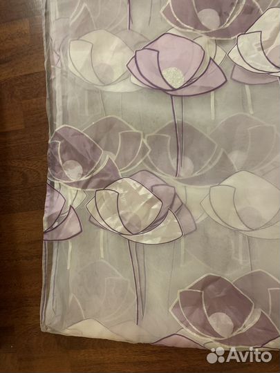 Дл кухни спальни вуаль тюль органза 2шт 140-240 см