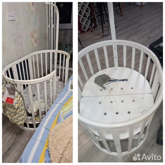 Кроватка трансформер с маятником