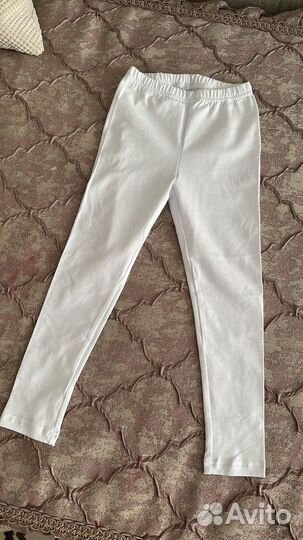 Лосины белые детские