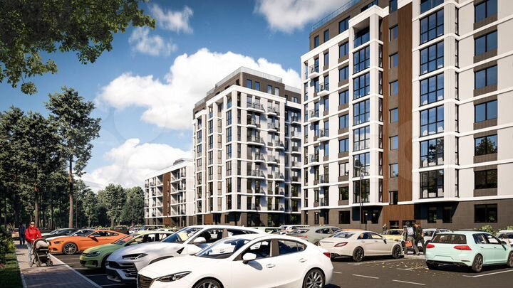 2-к. квартира, 82,9 м², 1/9 эт.