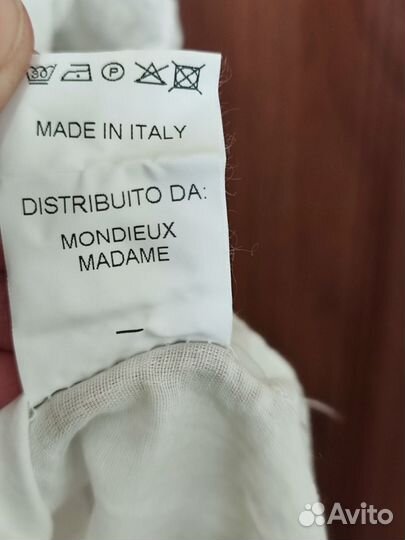Батистовая блуза с вышивкой, Италия, 46-48