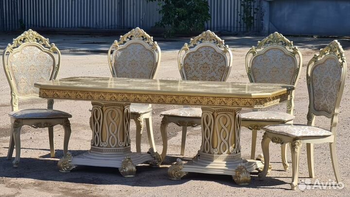 Стол и стулья Люкс