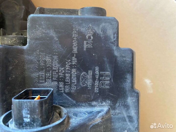 Фара правая hyundai solaris