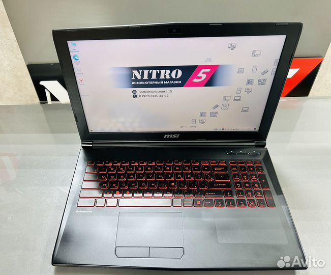 Игровой Ноутбук core i7-7700 GTX 1050ti 4gb