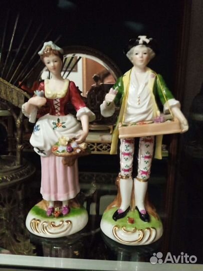 Статуэтки пара фарфор Европа