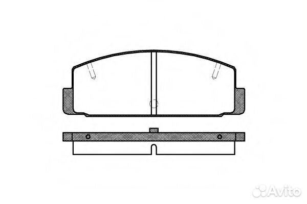 Комплект тормозных колодок дисковых Remsa 0179.10