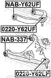 Сайлентблок NAB-Y62UF NAB-Y62UF Febest