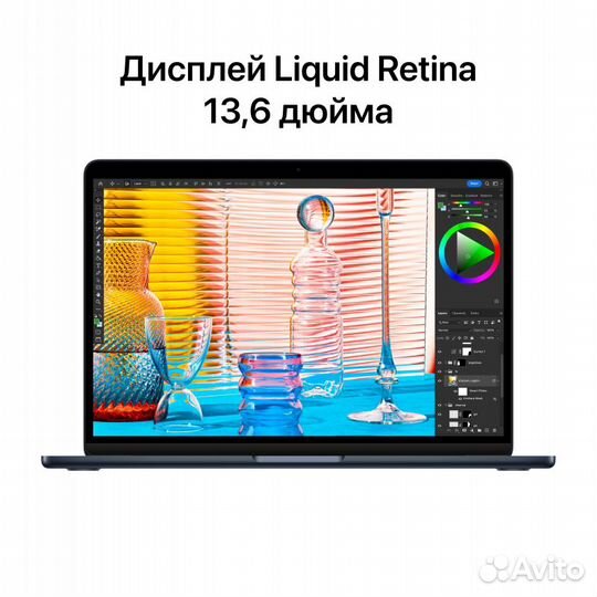 MacBook Air 13 M3 8/256Gb Midnight /Магазин/Новый