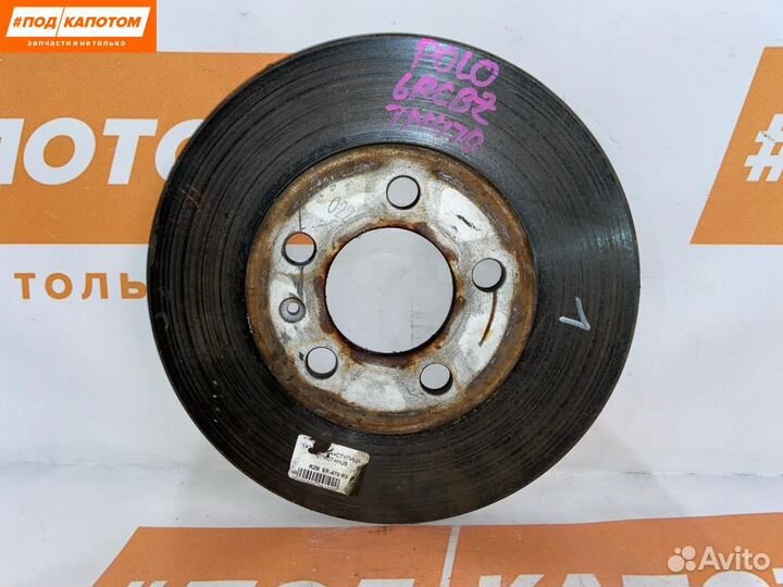 Диск тормозной передний Volkswagen Polo 5 2012