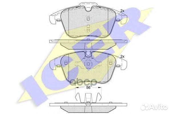 Колодки торм. дисковые 181885 Icer