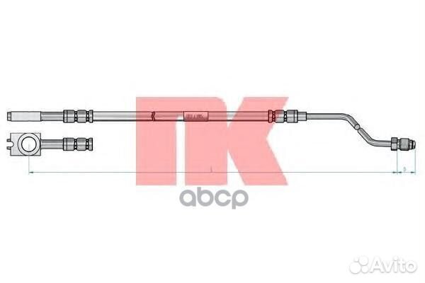 Шланг тормозной задний правый VW Passat / audi