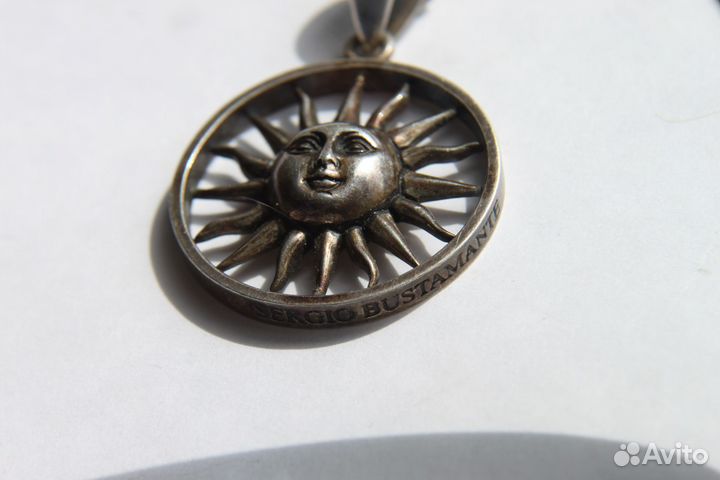 АВТОРСКИЙ стильный серебряный кулон sergio bustama