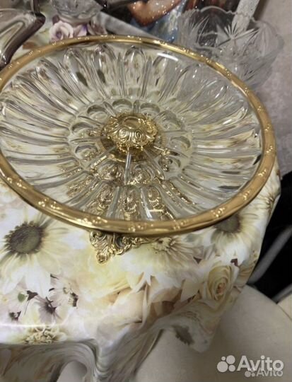 Ваза хрустальная для фруктов