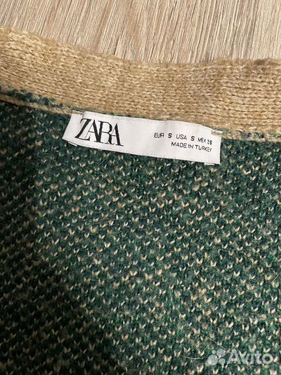 Кардиган zara печворк