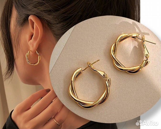 Серьги бижутерия