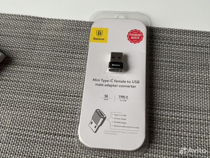 Адаптер type c to usb baseus