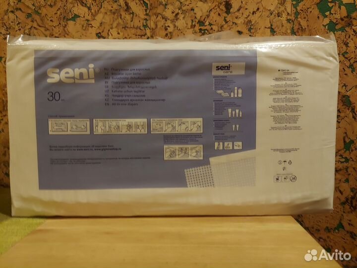 Памперсы для взрослых seni 3 6капель