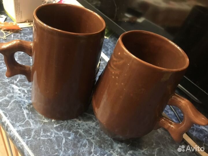 Кружки, горшочки кокотницы глиняные и керамические