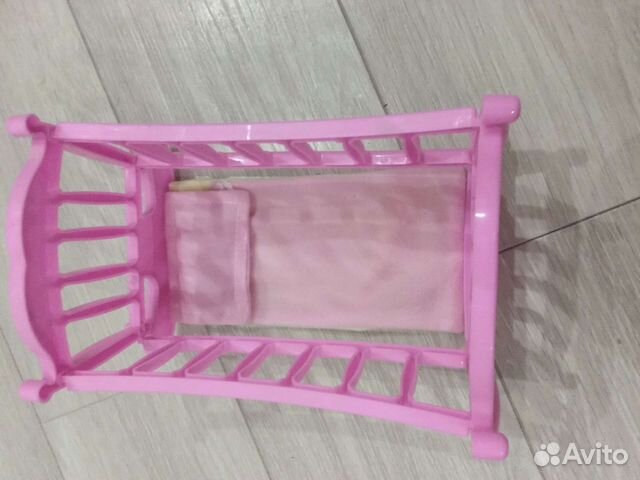 Кукла пупс с кроваткой