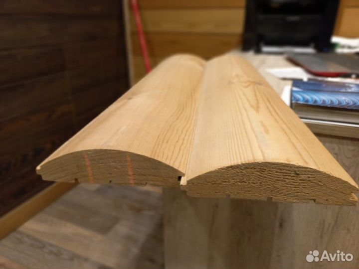 Блок-хаус имитация бревна из сибирской лиственницы