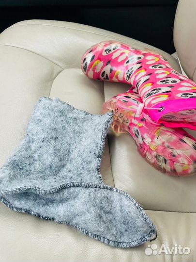 Резиновые сапоги для девочки 27