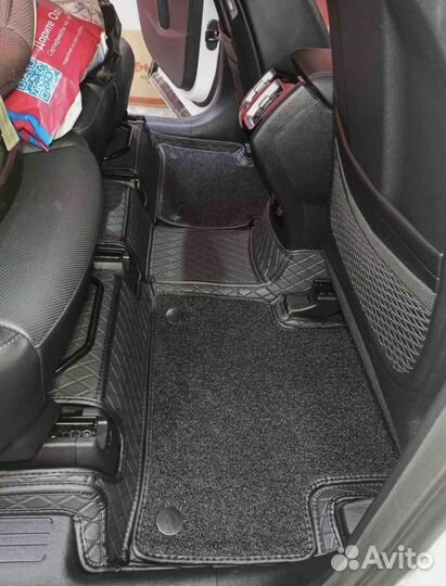 3Д коврики из экокожи KIA sorento 2021 IV