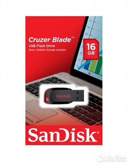 USB Flash накопитель 16GB SanDisk Cruzer #225801