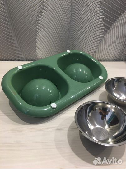 Миска для кошки кота двойная