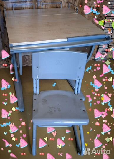 Растущая парта и стул дэми