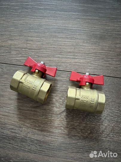 Кран шаровый латунный для воды 3/4