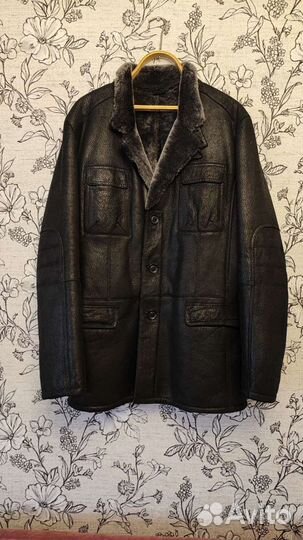 Кожаная дубленка мужская
