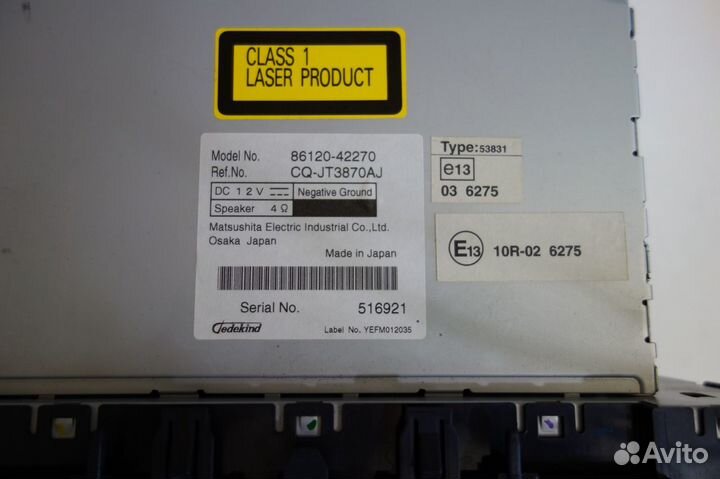 Штатная магнитола Toyota RAV4 III Рестайлинг