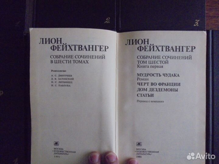 Книги, Лион Фейхтвангер