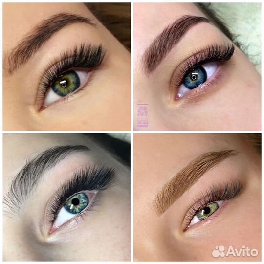 Наращивание ресниц, моделирование бровей