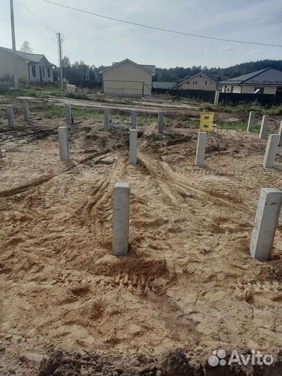 Железобетонные жб сваи / Фундамент за 1 день