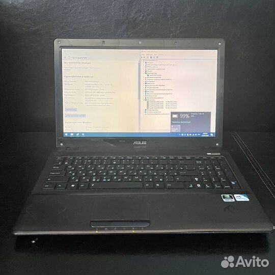 Ноутбук Asus A52j intel core i3 4gb ram